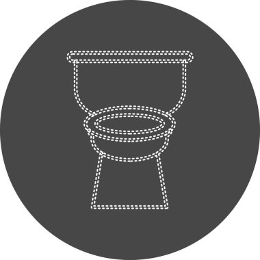 Tuvalet simgesinin vektör illüstrasyonu