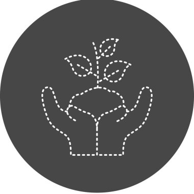 Save the Plant icon, vector illustration simple design