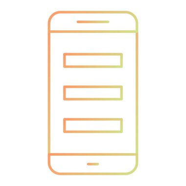 cep telefonu ikonu vektör illüstrasyonu