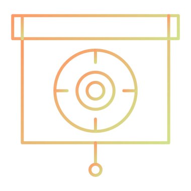 Color target icon vector illustration