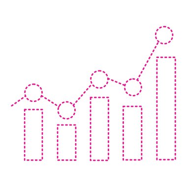 İş ve finans simgesinin vektör illüstrasyonu