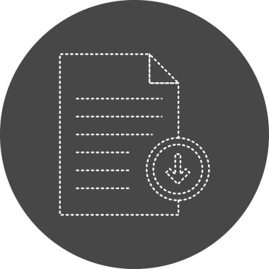 vector illustration of Download seo icon