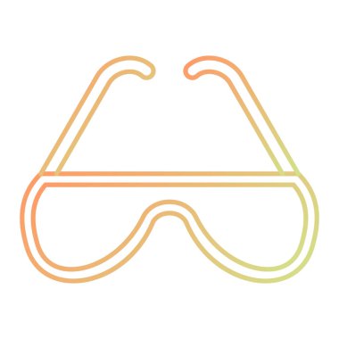 gözlük simgesinin vektör illüstrasyonu