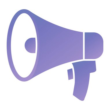 Megafon. Web simgesi basit illüstrasyon