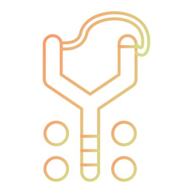 medical and health care icon. outline illustration of baby rattle vector icons for web