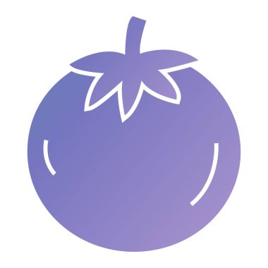 Taze domates ikonu. vektör illüstrasyonu