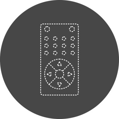 Uzaktan kumanda simge vektör çizim