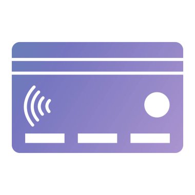 Kredi kartı vektör düz simge