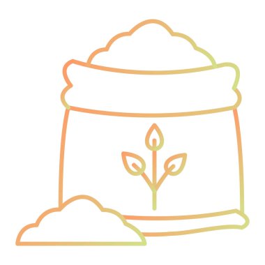 Yapraklı ve yapraklı bitki vektör illüstrasyon tasarımı