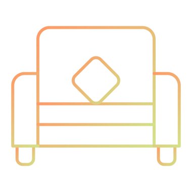 armchair, web simple icon illustration