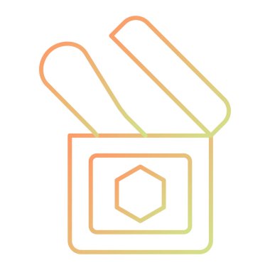 Kutu Simgesinin Vektör illüstrasyonu