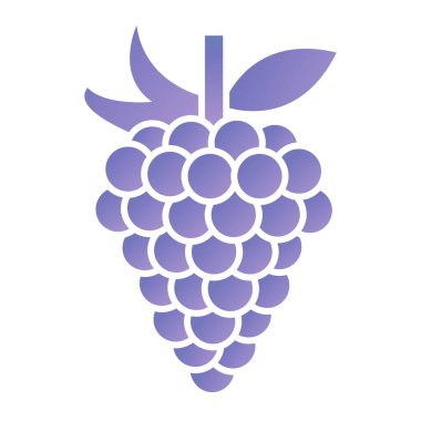 üzüm ikonu vektör illüstrasyonu
