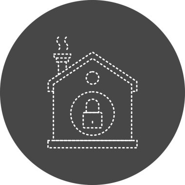 Güvenlik simgesinin vektör illüstrasyonu