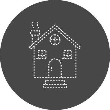 vector illustration of modern Cottage icon