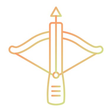 bow vector icon in cartoon style isolated on white background