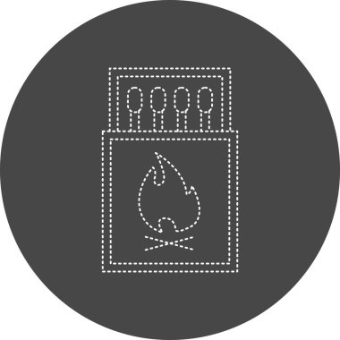 simple Matches illustration, web icon