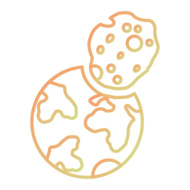 Dünya gezegeninin küresel vektör çizimi