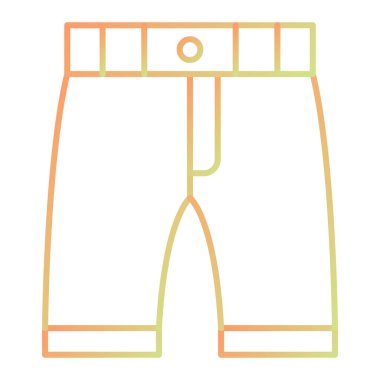 Pantolon. Web simgesi basit illüstrasyon