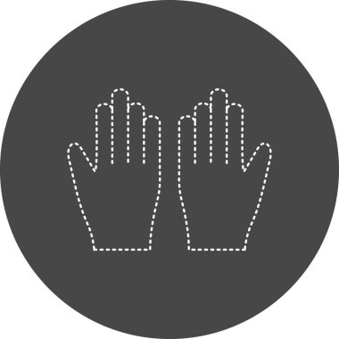 Eldiven. Web simgesi basit illüstrasyon