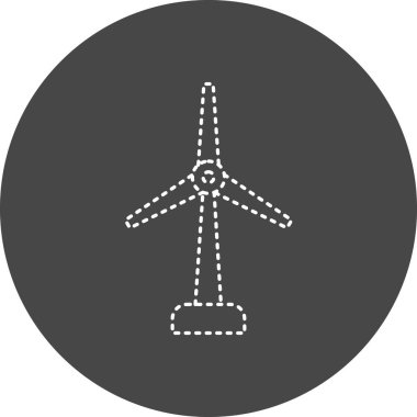 Yel değirmeni Web simgesi basit illüstrasyon 