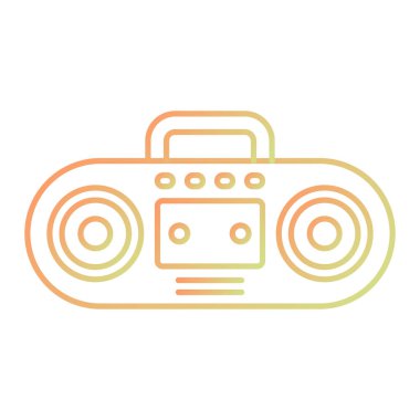 Bir retro kameranın vektör illüstrasyonu