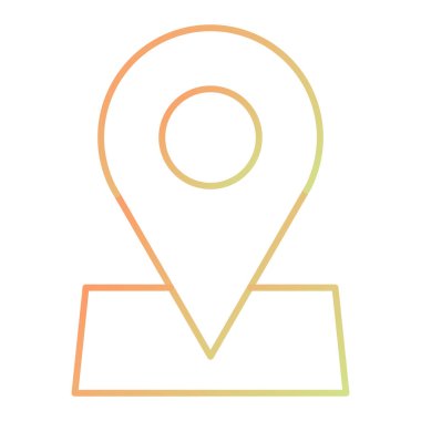 konum simgesi vektör illüstrasyonu