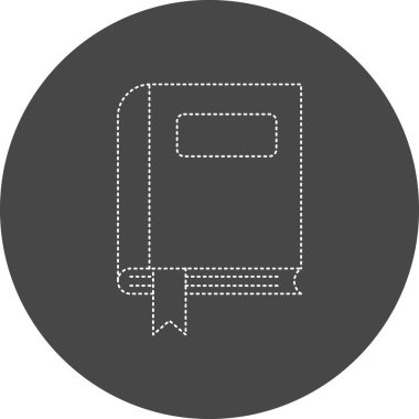 Kitap simgesinin vektör illüstrasyonu 