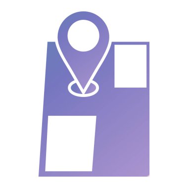 konum pin simgesi vektör illüstrasyonu