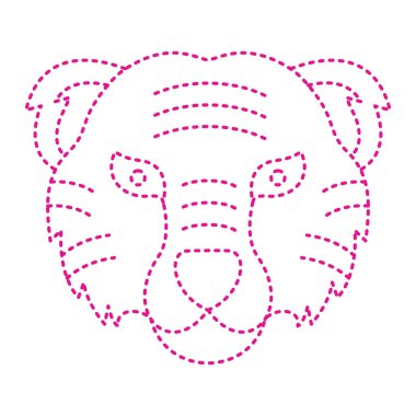 dog head face mask icon vector illustration design