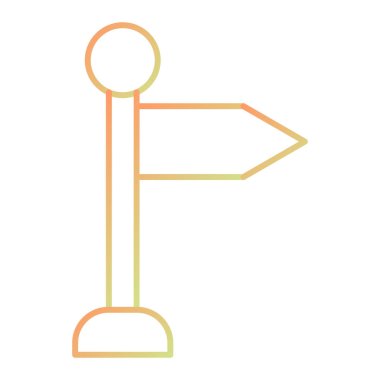 işaret posta simgesi vektör illüstrasyonu