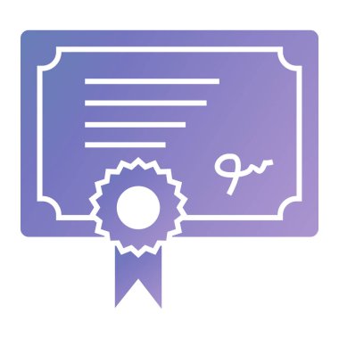 Moda biçimi izole edilmiş arkaplan sertifika simgesi