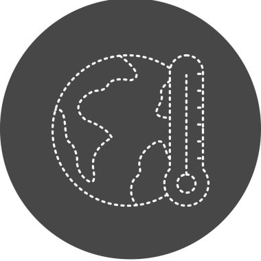 Global Warming icon, vector illustration simple design