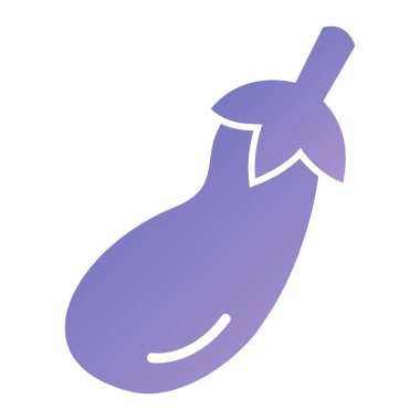 Patlıcan. Web simgesi basit illüstrasyon