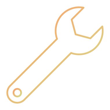 İngiliz anahtarı. Web simgesi basit illüstrasyon