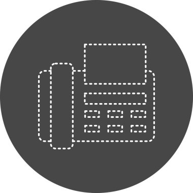 Fax Machine. web icon simple design