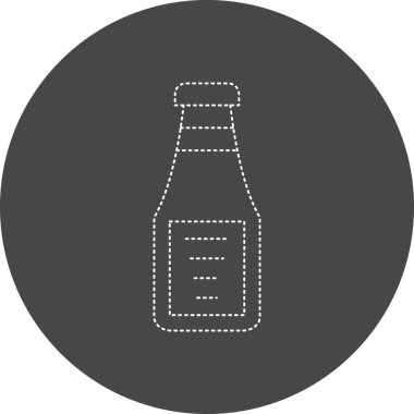 bottle. web color icon simple illustration