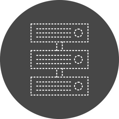 Sunucu. Web simgesi vektör illüstrasyonu