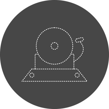 Yangın Alarmı simgesinin vektör çizimi