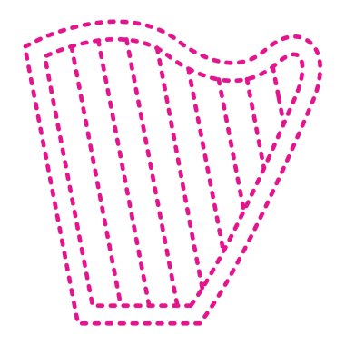 pink halftone dots pattern isolated on white background.