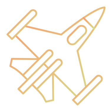 uçak ikonu vektör illüstrasyonu