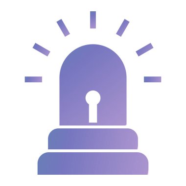 Tek uyarı simgesinin vektör illüstrasyonu