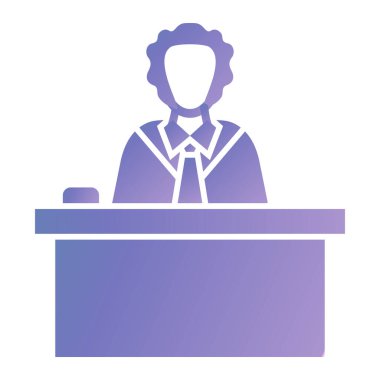 Konferans. Web simgesi basit illüstrasyon