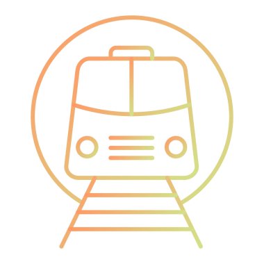 tren simgesi vektör illüstrasyonu