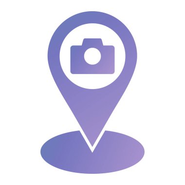 konum pin simgesi, vektör illüstrasyonu