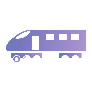 tren simgesi vektör illüstrasyonu