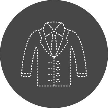 Coat web icon vector illustration