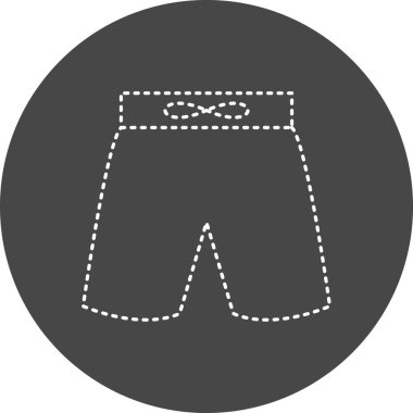 Şort. Web simgesi basit illüstrasyon