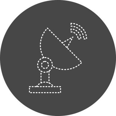 Satellite Dish. web icon simple design