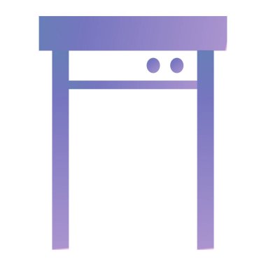 Masa. Web simgesi basit illüstrasyon