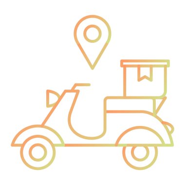 delivery service vector illustration, line style icon